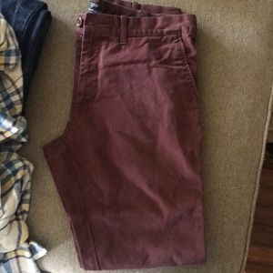 Maroon khakis
